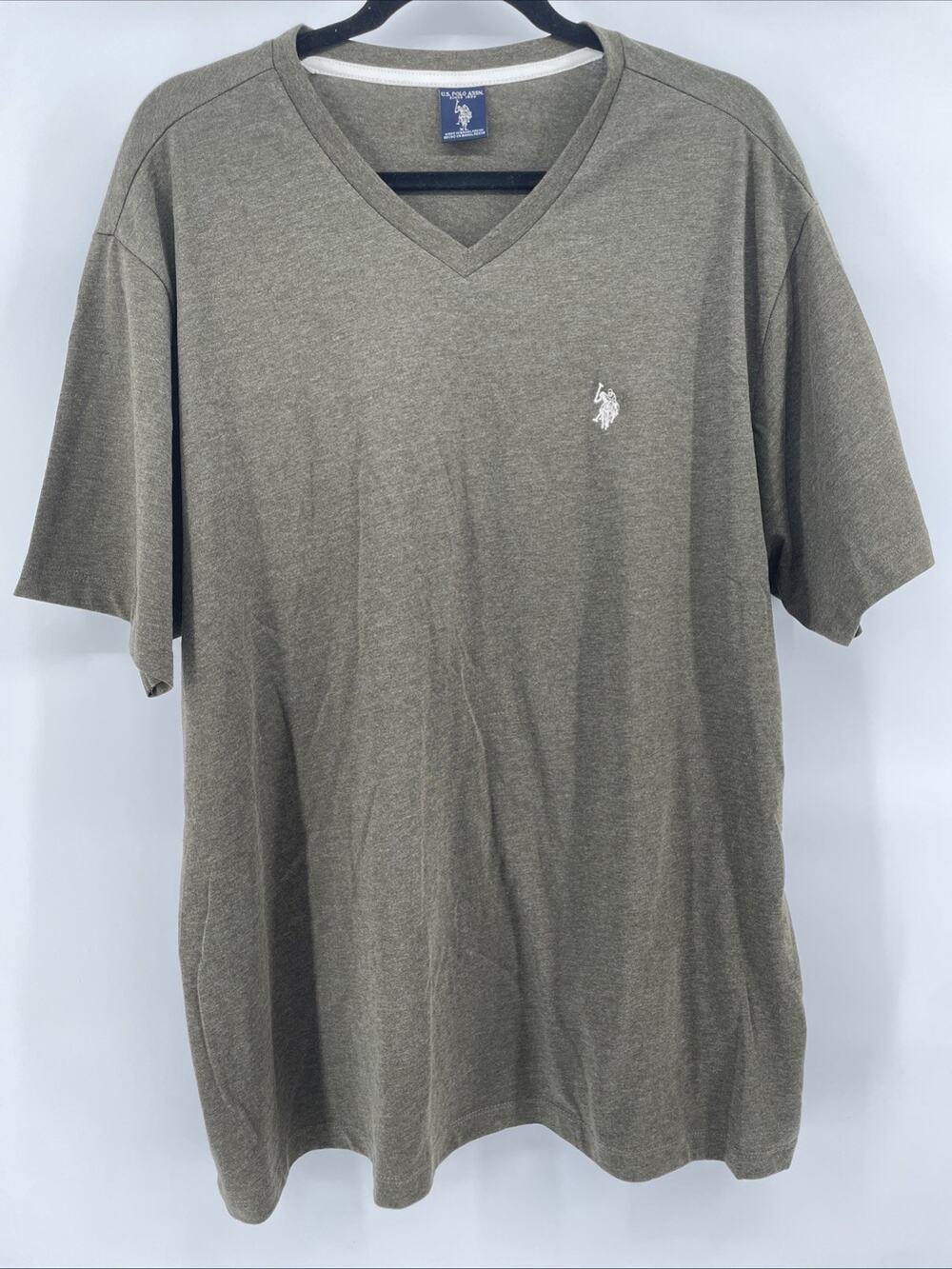 US Polo Assn. Men's XL T-shirt Brown Tee Short Sleeve Casual Outdoors Hiking